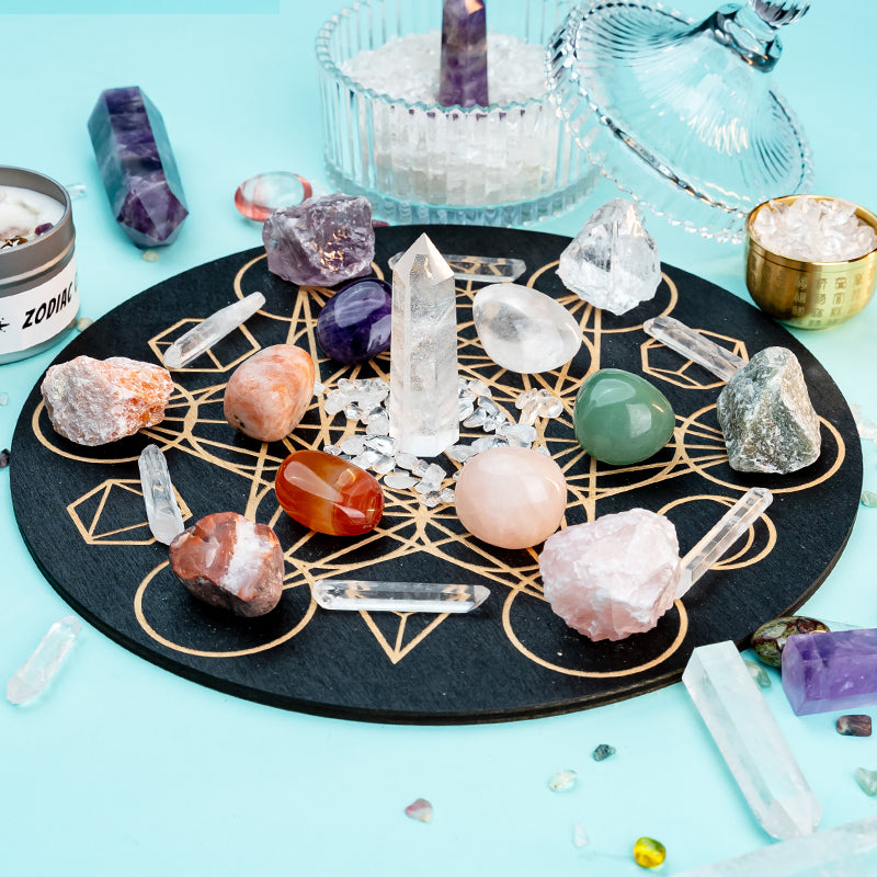 Radiant Harmony: A Crystal Grid Kit for Enhancing Health and Beauty