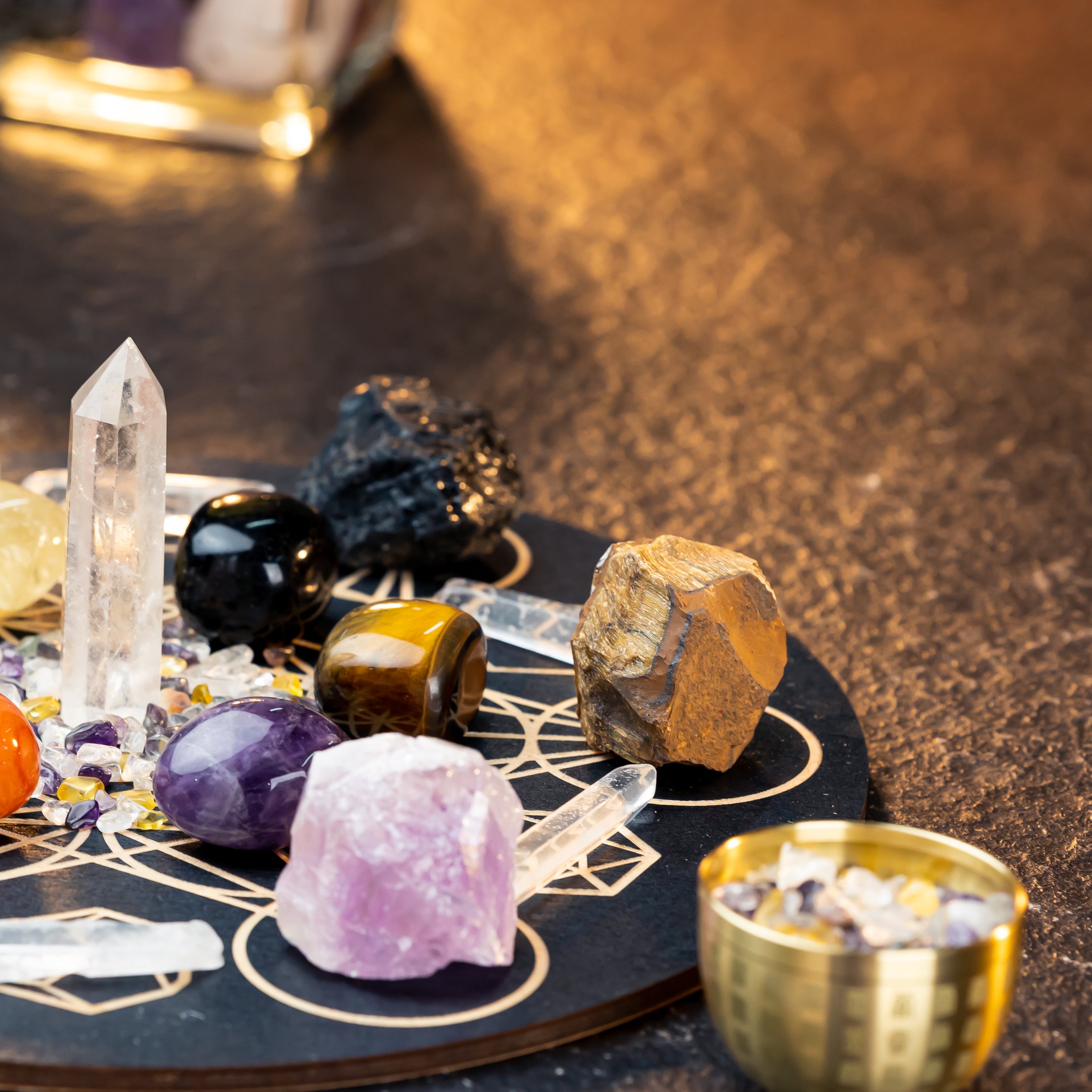 Prosperity Pulse: A Crystal Grid Kit for Amplifying Luck and Vitality