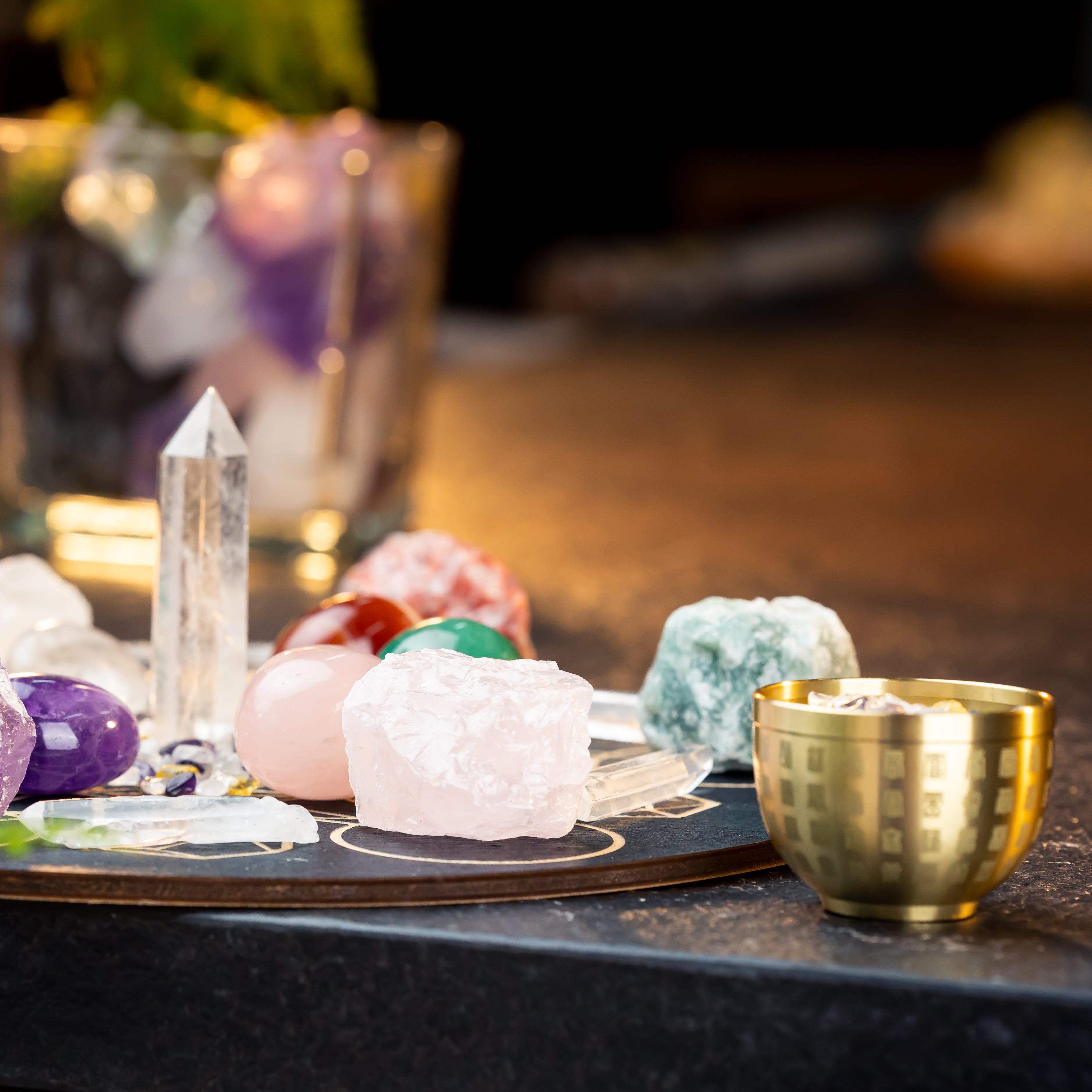 Radiant Harmony: A Crystal Grid Kit for Enhancing Health and Beauty