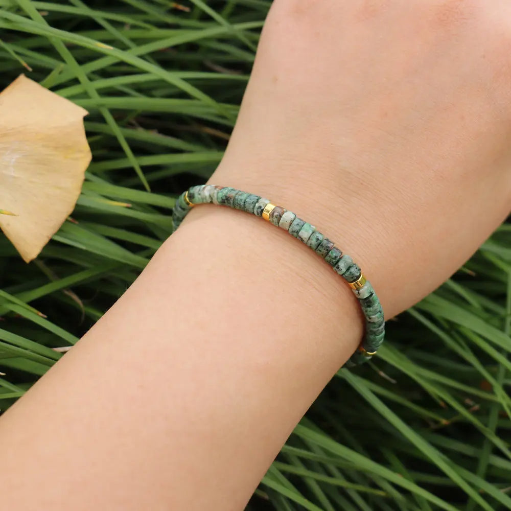 Natural crystal stone red agate bracelet Africa Turquoise Bracelet - Boho couple bracelets 2025 energy jewelry, Perfect for Casual Attire or Vacation