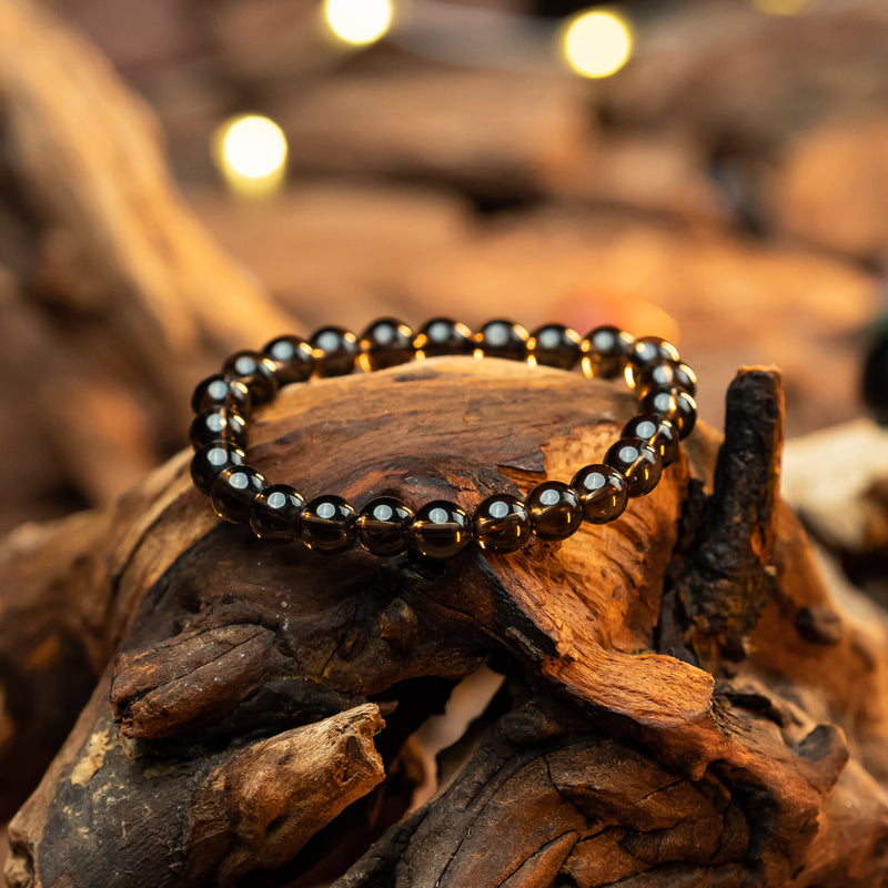 "Earthen Harmony: The Grounding Grace of a Smoky Quartz Bracelet"