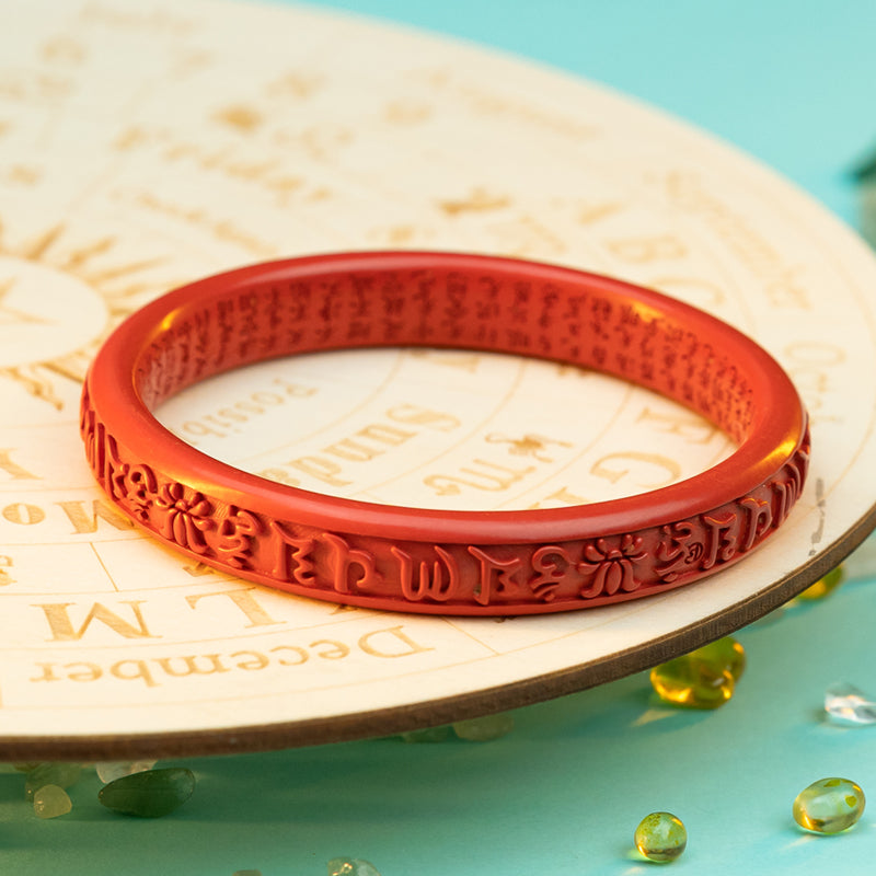 "The cinnabar bracelet: The mysterious allure of red gemstones"