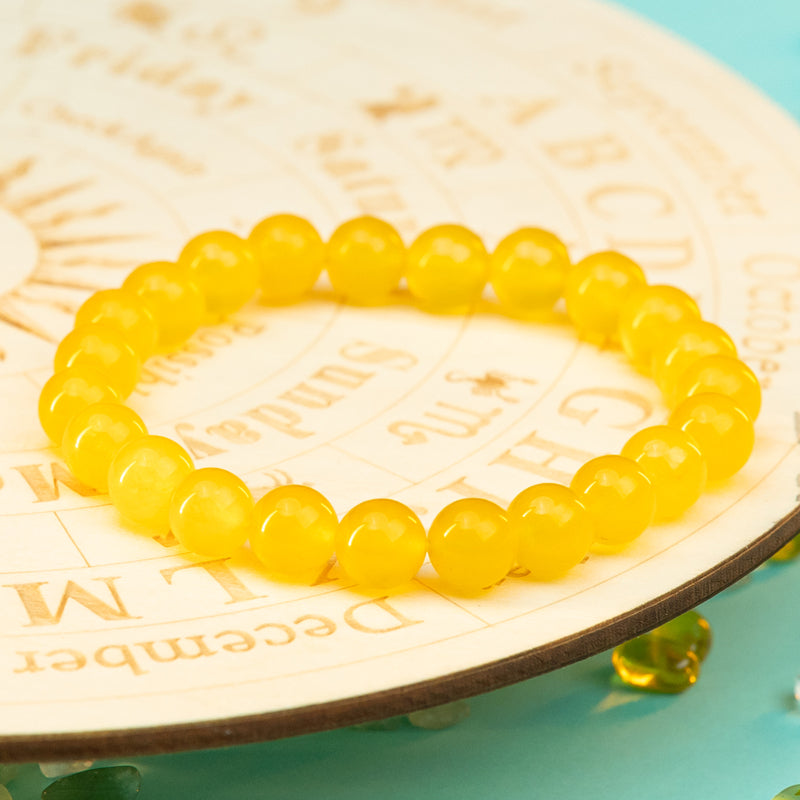 Classic Yellow Agate Bracelet