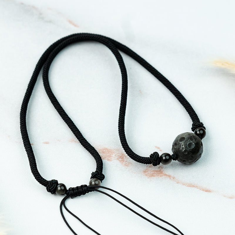 "Harmonious Energy: The Meaning of Silver Obsidian Bracelet Necklace"