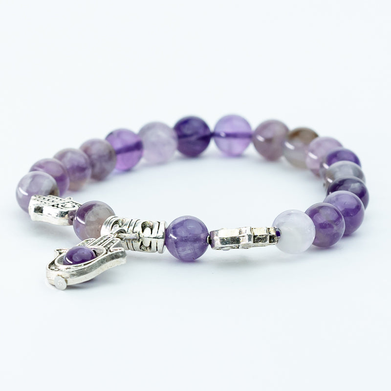 "Amethyst Bracelet: Symbol of Calmness and Inner Tranquility, Suitable for Pisces, Cancer, and Libra"