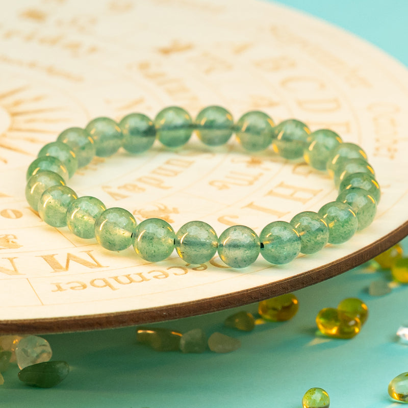 Enchanting Green Strawberry Quartz Bracelet