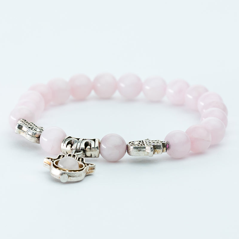 "Rose Quartz Bracelet: Symbol of Love and Balance"