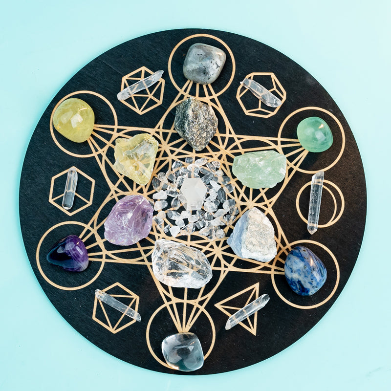 Harmonizing Gemini Spirits: A Crystal Grid Kit for Intellectual and Emotional Balance