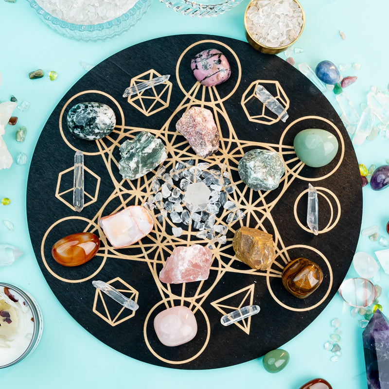 Empowering Taurus: A Guide to Creating a Crystal Grid for Stability and Growth