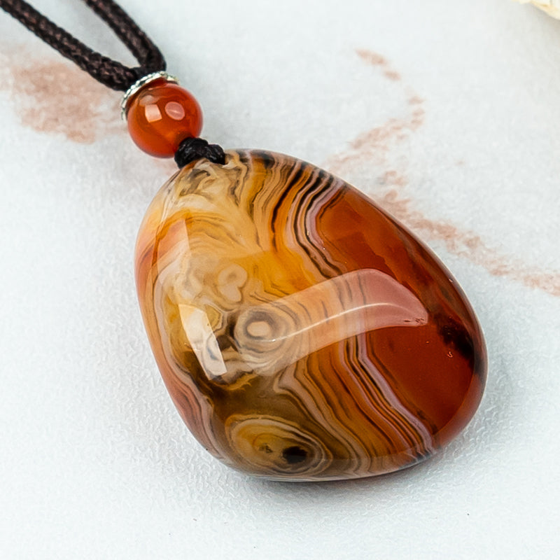 "Tranquil Strength: The Chalcedony Pendant"