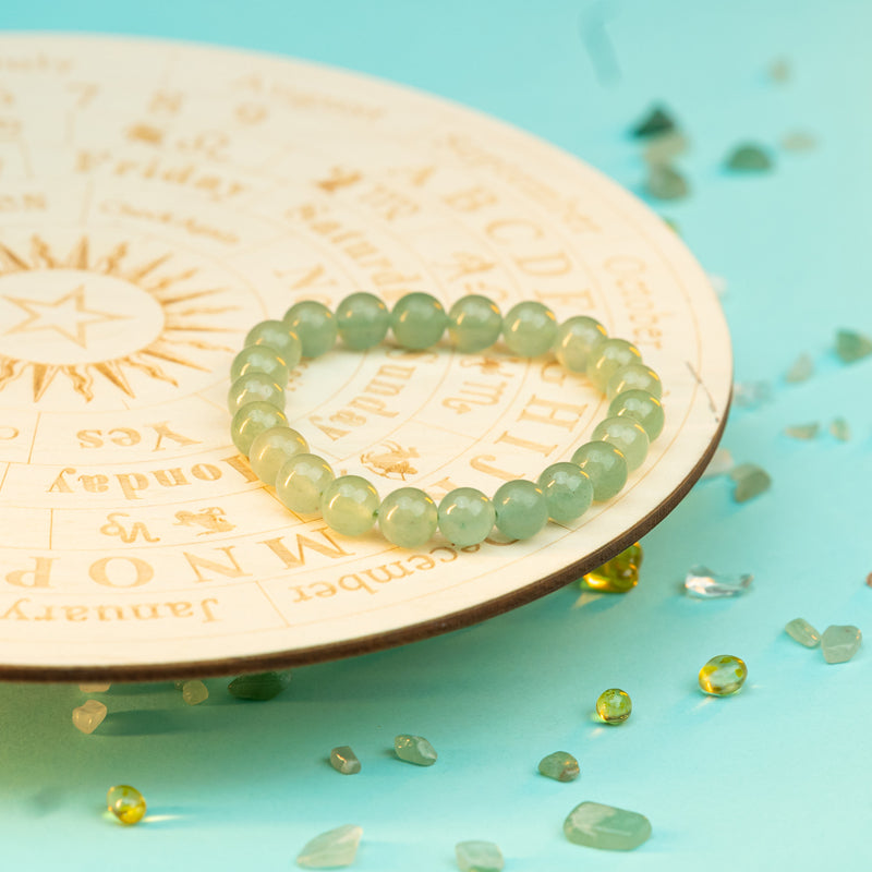 "Whispers of Serenity: Embracing the Healing Glow of a Prehnite Bracelet"