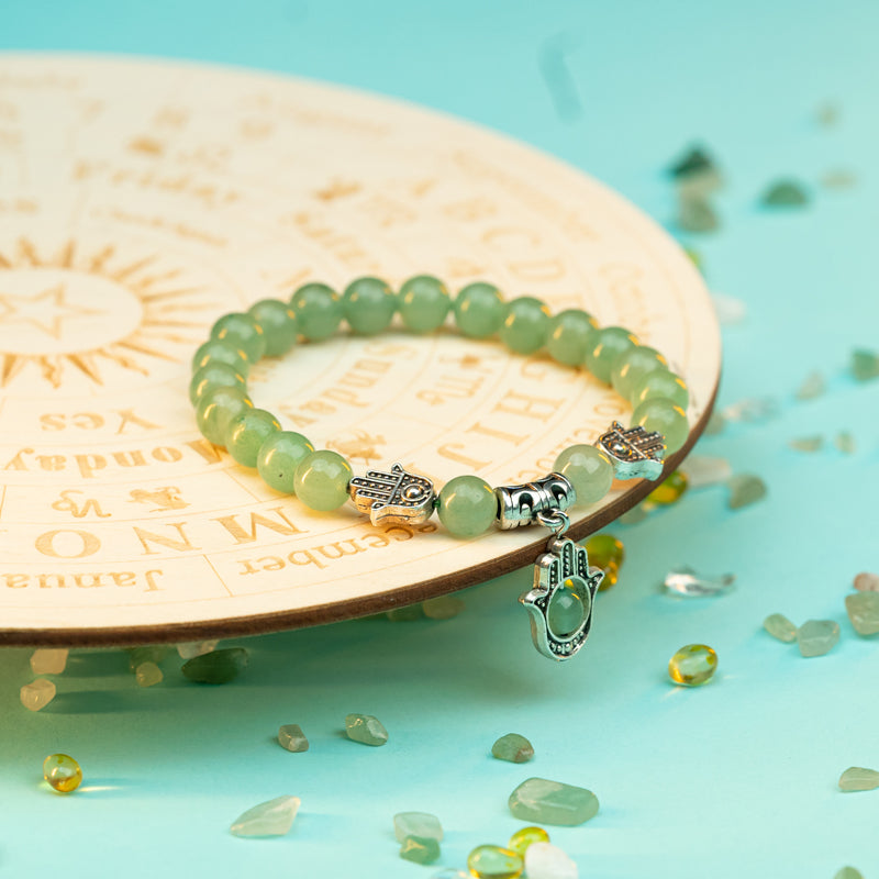 "Green Aventurine Bracelet: Symbol of Luck and Harmony for Taurus, Virgo, and Libra"