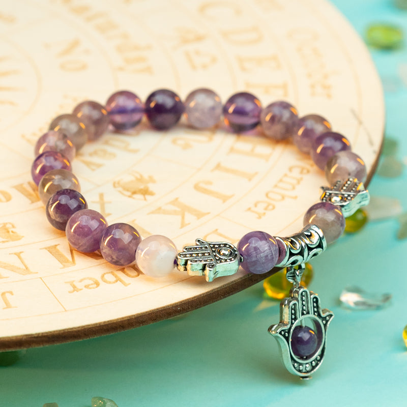 "Amethyst Bracelet: Symbol of Calmness and Inner Tranquility, Suitable for Pisces, Cancer, and Libra"