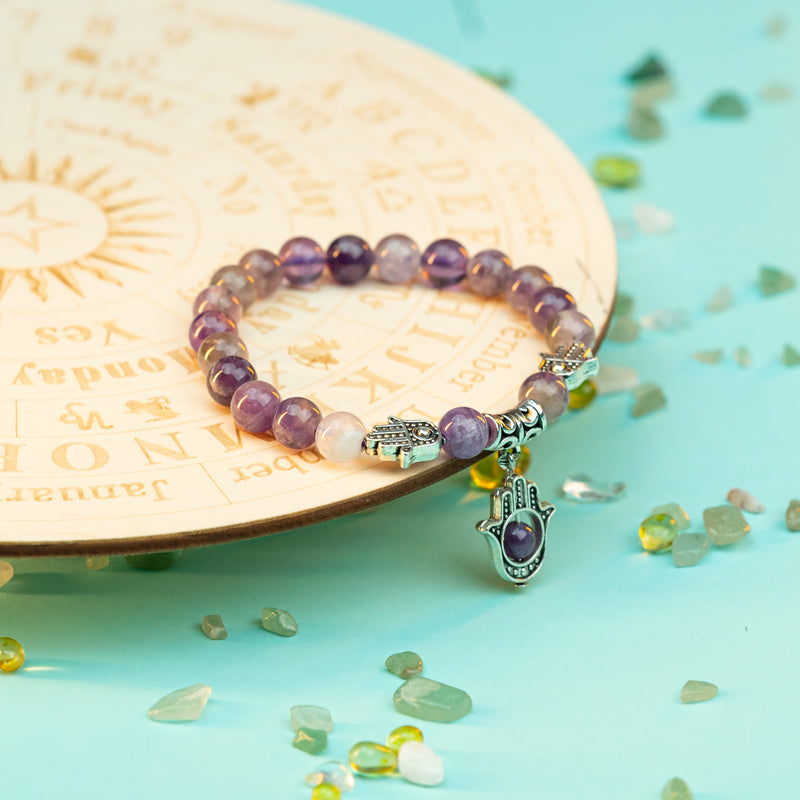 "Amethyst Bracelet: Symbol of Calmness and Inner Tranquility, Suitable for Pisces, Cancer, and Libra"