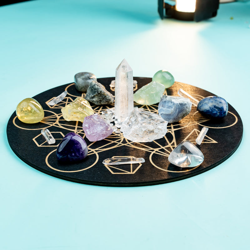 Harmonizing Gemini Spirits: A Crystal Grid Kit for Intellectual and Emotional Balance