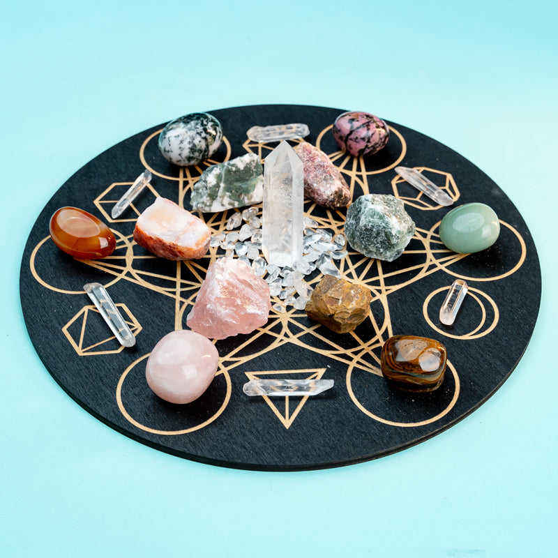 Empowering Taurus: A Guide to Creating a Crystal Grid for Stability and Growth