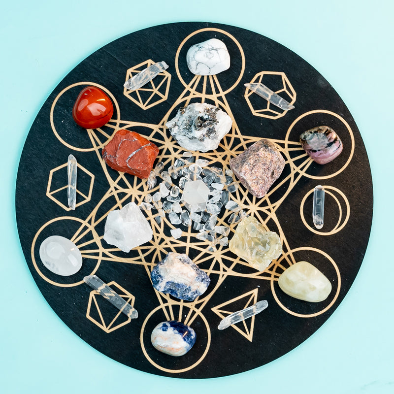 Cancerian Serenity: A Crystal Grid Kit for Emotional Balance and Protection