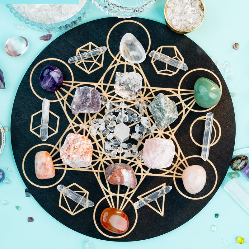 Radiant Harmony: A Crystal Grid Kit for Enhancing Health and Beauty