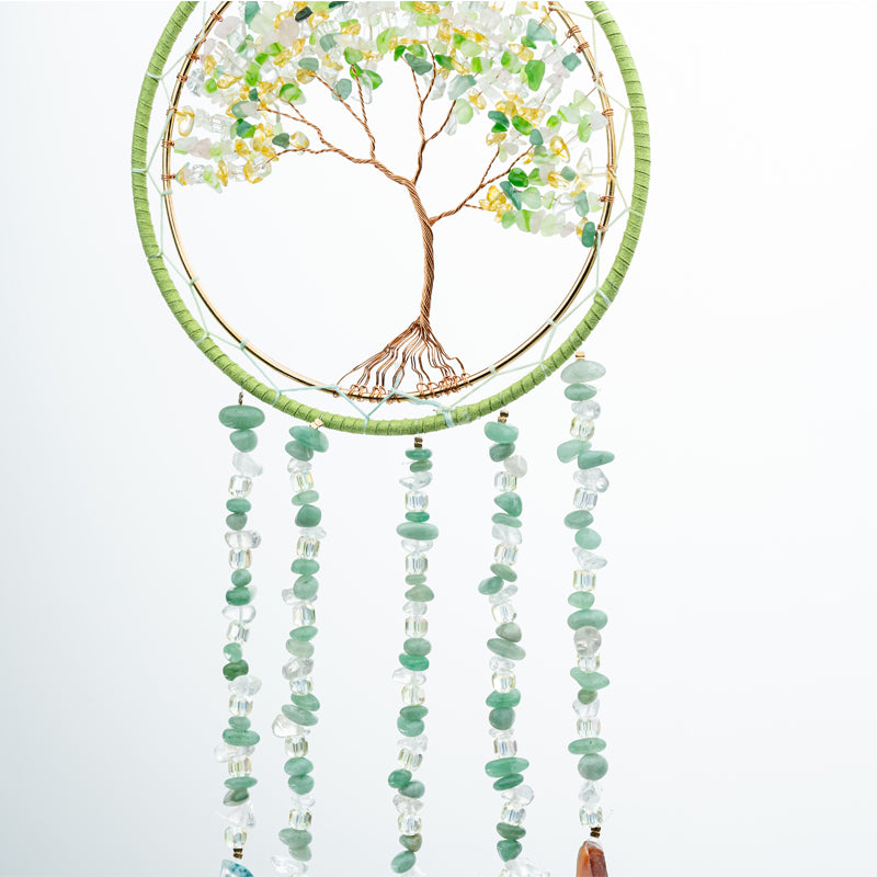 "Harmonic Bliss: Enchanting Crystal Tree Wind Chimes for Serenity and Balance"