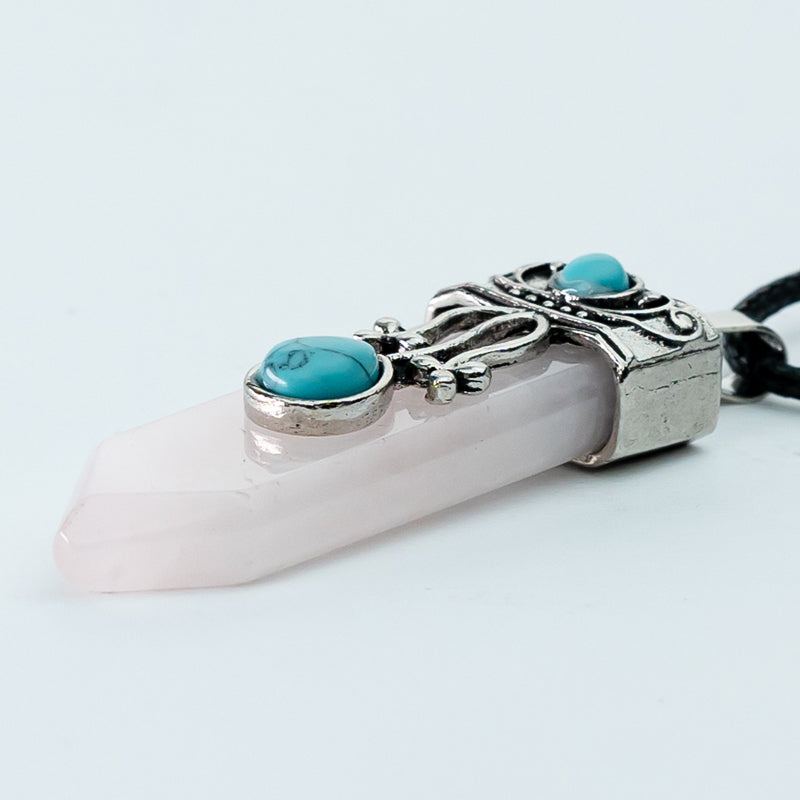 "Zodiac-inspired Arrow-shaped Gemstone Pendants: Embracing Balance and Harmony"