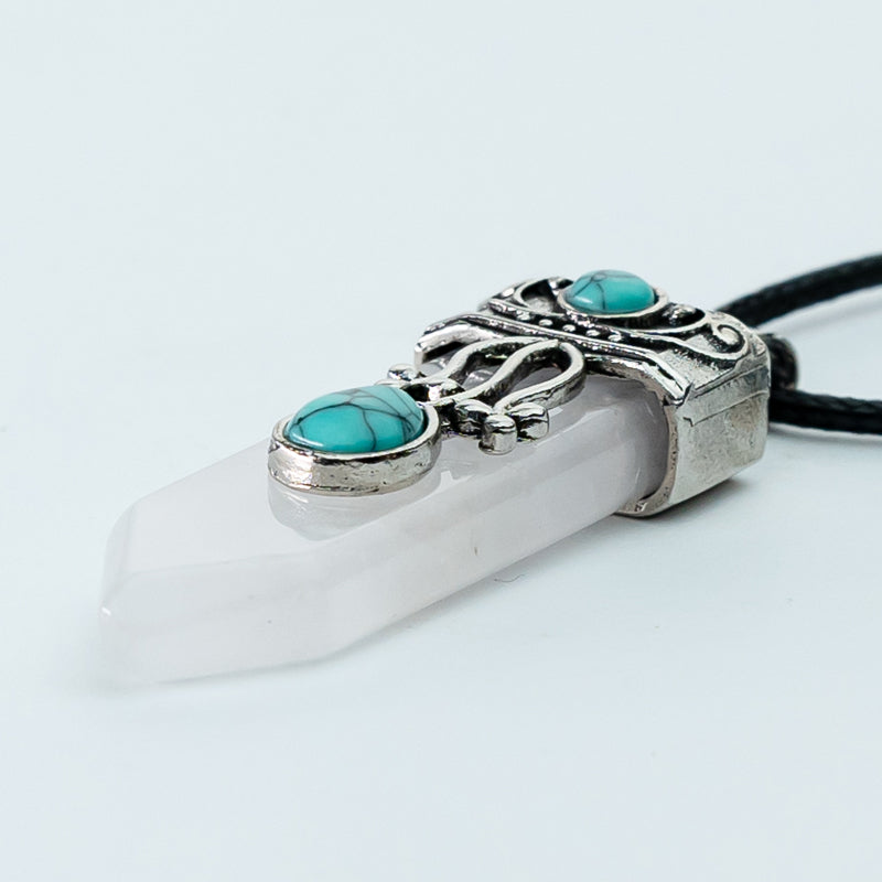 "Zodiac-inspired Arrow-shaped Gemstone Pendants: Embracing Balance and Harmony"