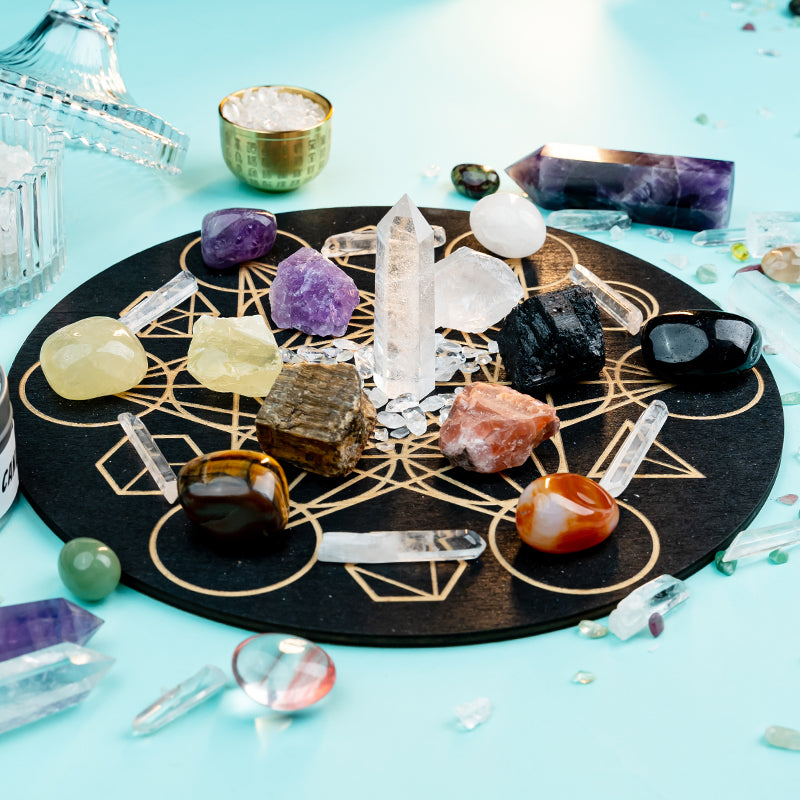 Prosperity Pulse: A Crystal Grid Kit for Amplifying Luck and Vitality