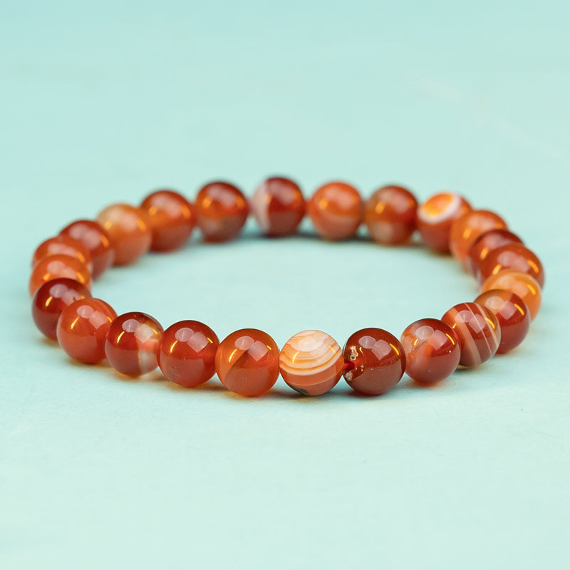 "Red Banded Agate: Chain of Courage"