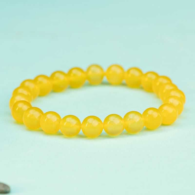 Classic Yellow Agate Bracelet