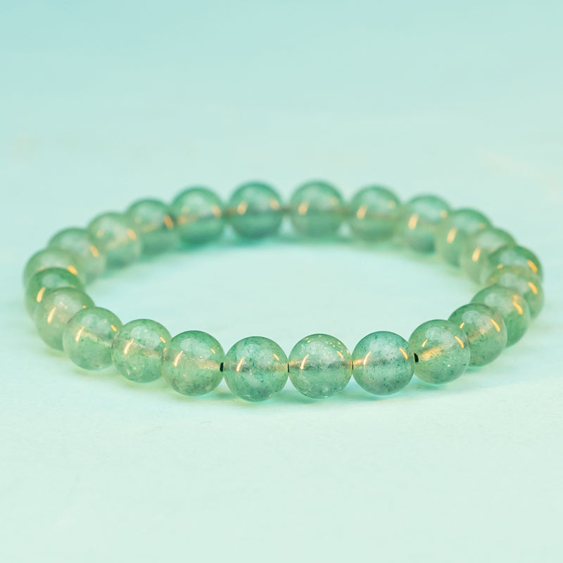 Enchanting Green Strawberry Quartz Bracelet