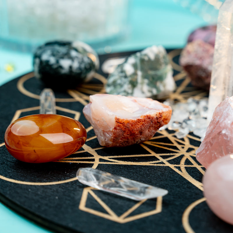 Empowering Taurus: A Guide to Creating a Crystal Grid for Stability and Growth