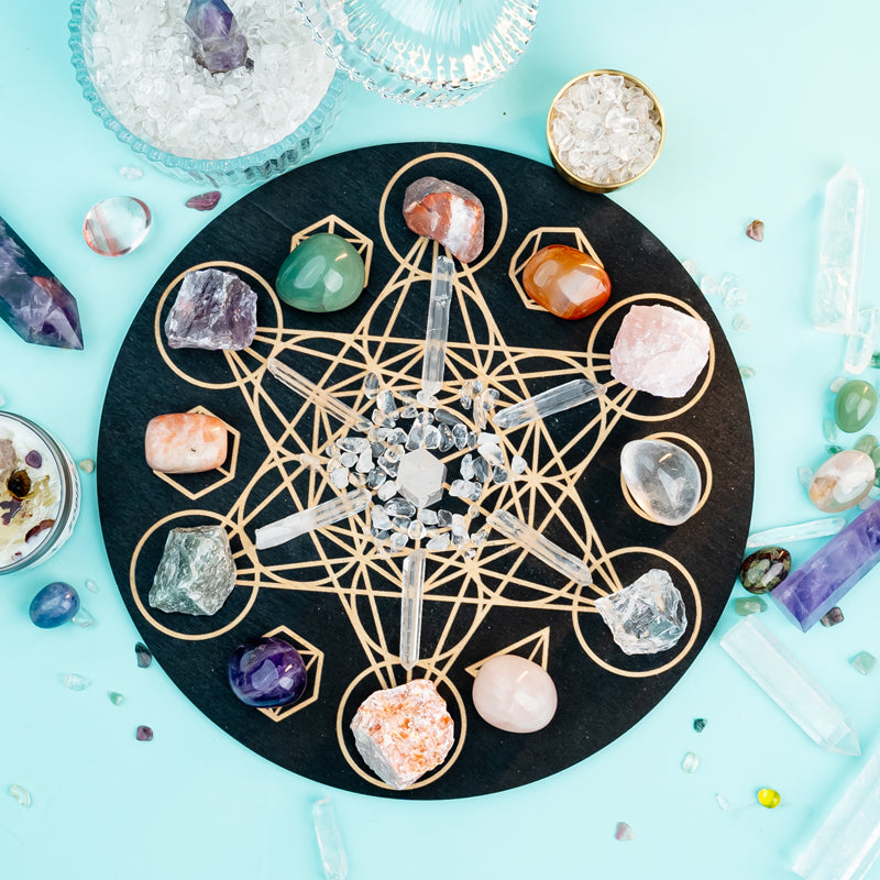 Radiant Harmony: A Crystal Grid Kit for Enhancing Health and Beauty