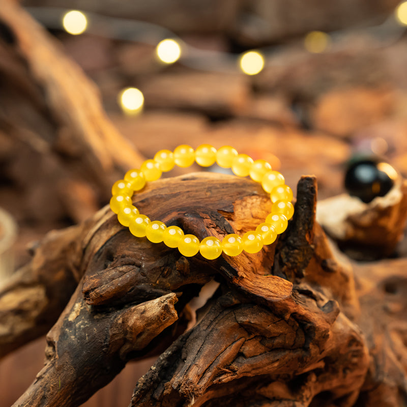 Classic Yellow Agate Bracelet