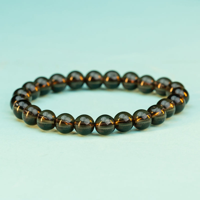 "Earthen Harmony: The Grounding Grace of a Smoky Quartz Bracelet"