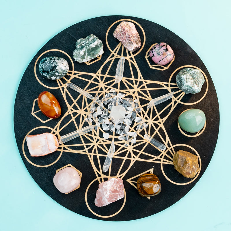 Empowering Taurus: A Guide to Creating a Crystal Grid for Stability and Growth