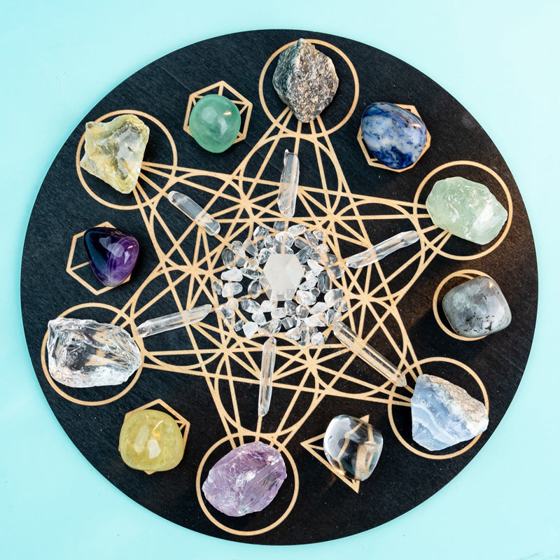 Harmonizing Gemini Spirits: A Crystal Grid Kit for Intellectual and Emotional Balance