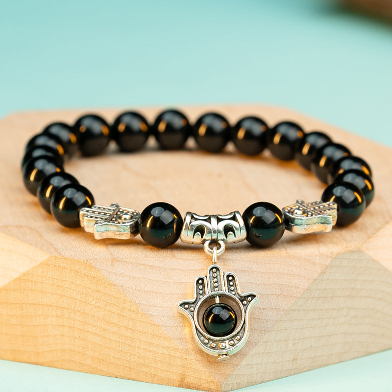 "Obsidian Bracelet: Dispelling Negative Energy, Bringing Protection"