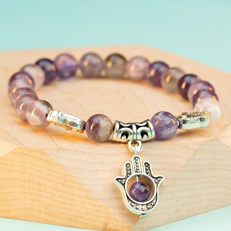 "Amethyst Bracelet: Symbol of Calmness and Inner Tranquility, Suitable for Pisces, Cancer, and Libra"