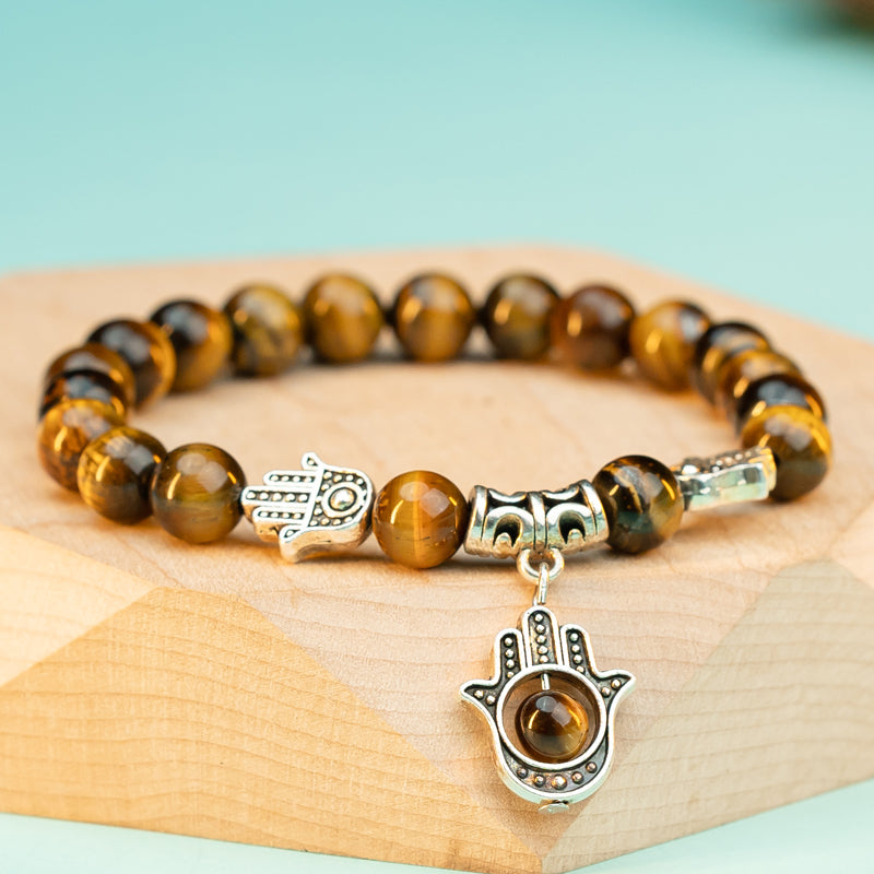 "Tiger's Eye Bracelet: Symbol of Balance and Courage"