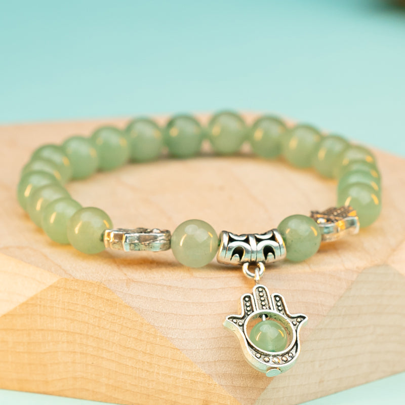 "Green Aventurine Bracelet: Symbol of Luck and Harmony for Taurus, Virgo, and Libra"