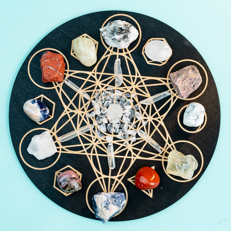 Cancerian Serenity: A Crystal Grid Kit for Emotional Balance and Protection