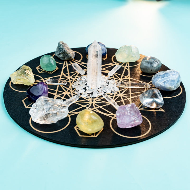 Harmonizing Gemini Spirits: A Crystal Grid Kit for Intellectual and Emotional Balance