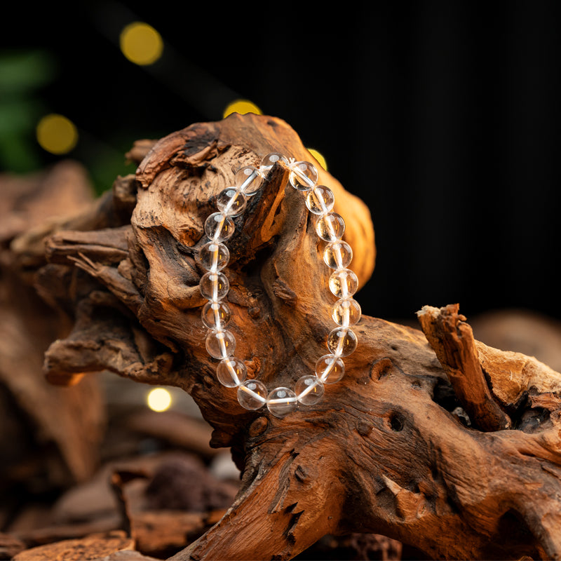 "Crystal Clarity: Embracing the Pure Essence of a Clear Quartz Bracelet"