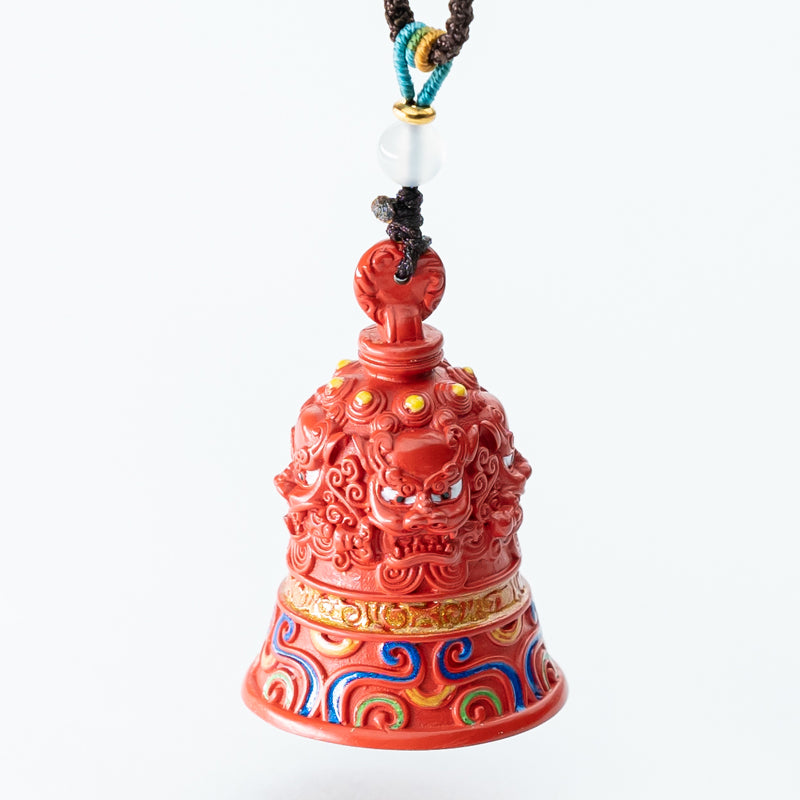 "Divine Echoes: The Cinnabar Bell Pendant for Rituals and Divination"