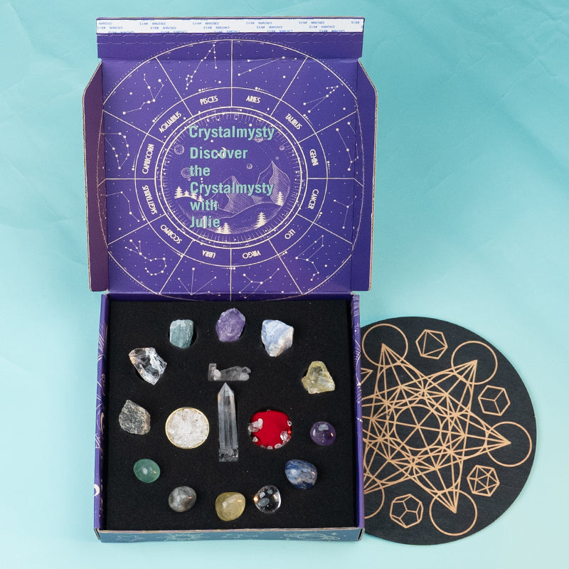 Harmonizing Gemini Spirits: A Crystal Grid Kit for Intellectual and Emotional Balance