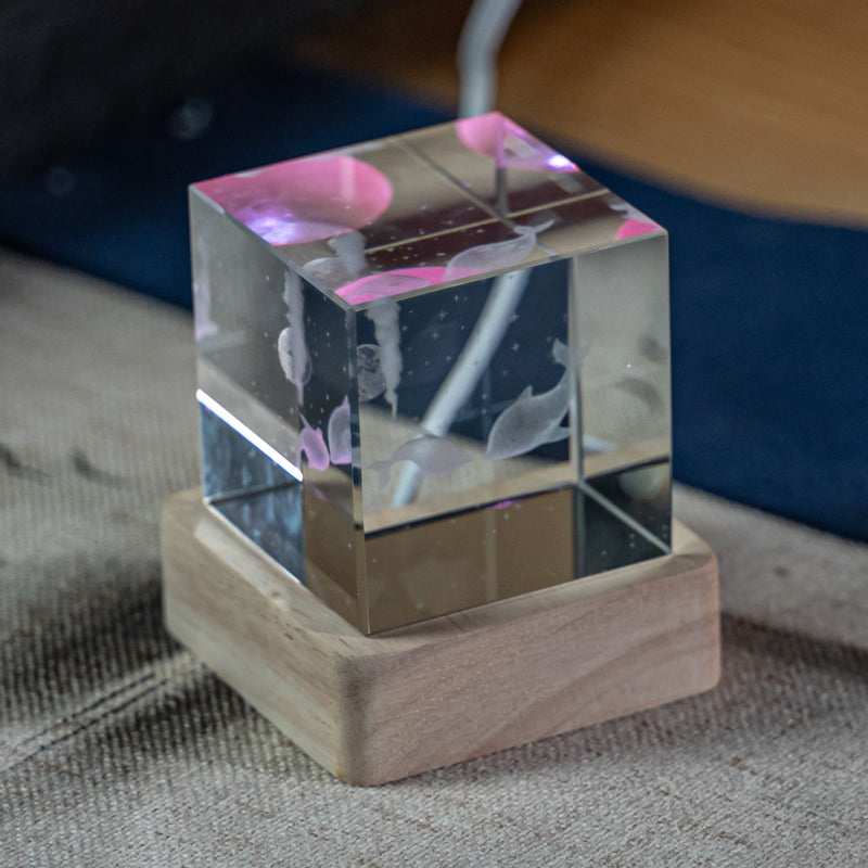 Cubic Crystal Lamps - The Metaphor of Ocean Marvels