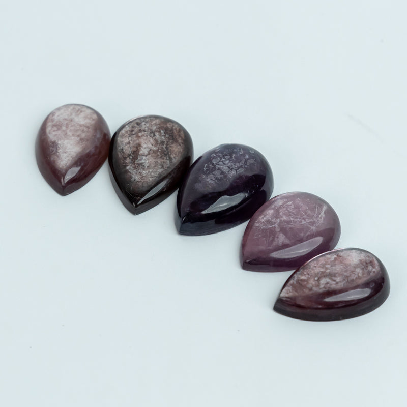 Purple Lepidolite Water Drop Polishing Kit - The Gentle Light of Emotional Clarity