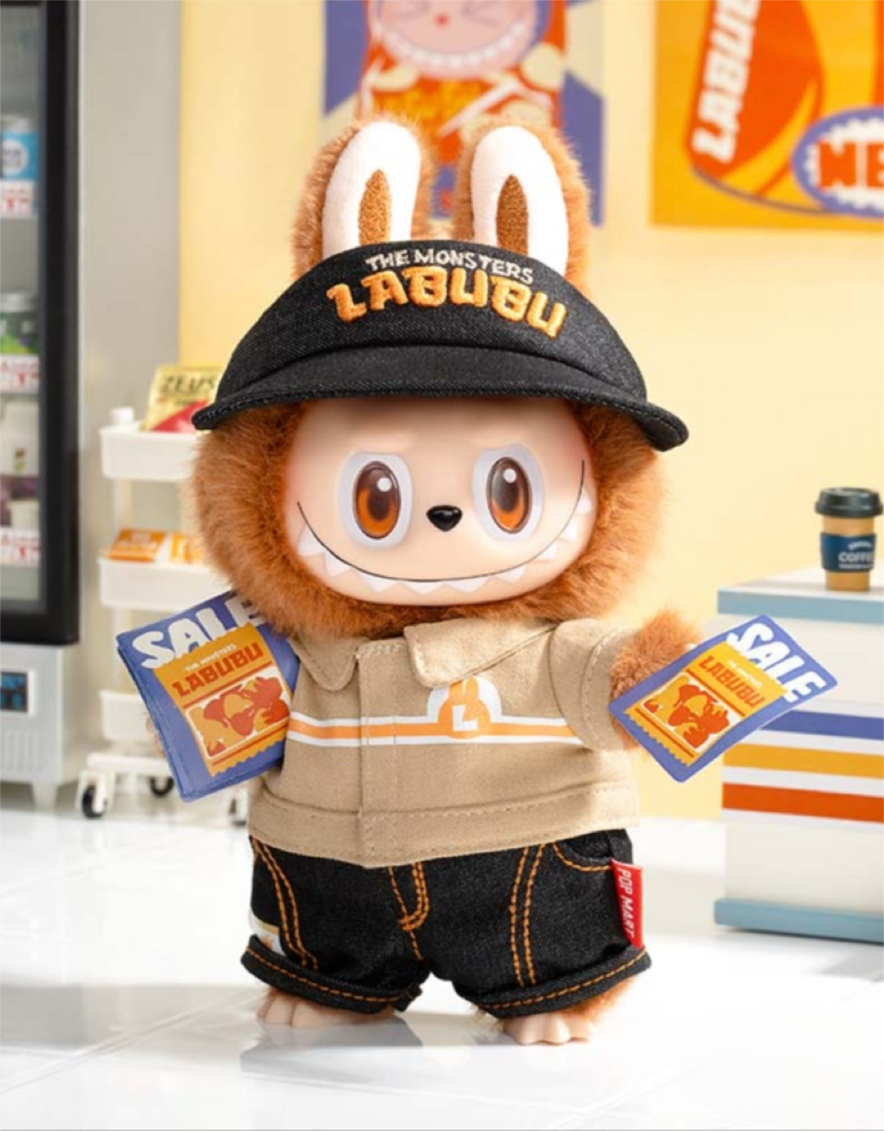 Labubu The monsters Wacky Mart Employee Manager Pendant Very